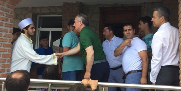 Sakın bırakma Hacı Muharrem! İnce'nin seçim sonrası ilk Cuma namazı