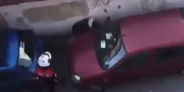 Saklanmaya çalışan vatandaş, polise böyle yakalandı