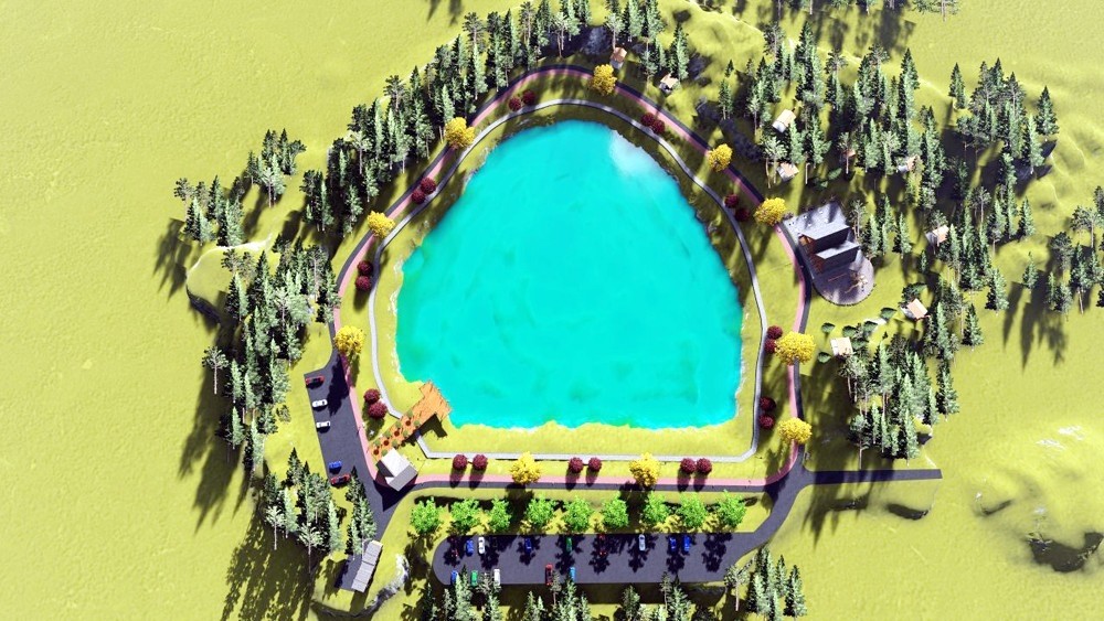 Saklı cennet yeşil göl turizme kazandırılıyor 