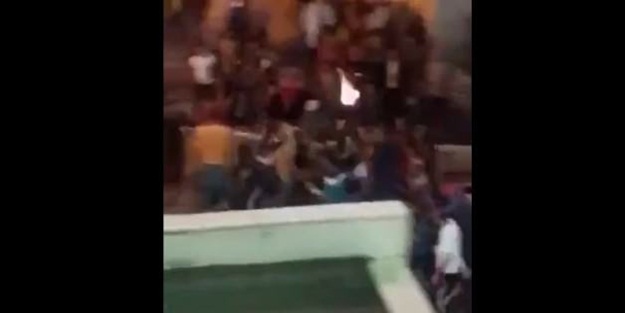 Saldırı sonrası IŞİD militanı yakalandı: Linç anı!