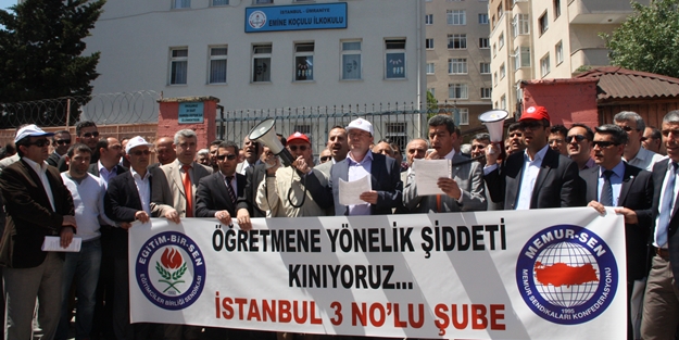 Saldırıya uğrayan okul müdürüne Eğitim-Bir-Sen sahip çıktı