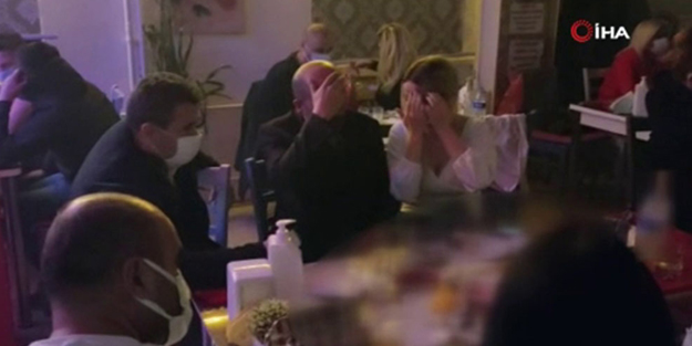 Salgını hiçe sayıp dükkanlarını pavyona çevirdiler