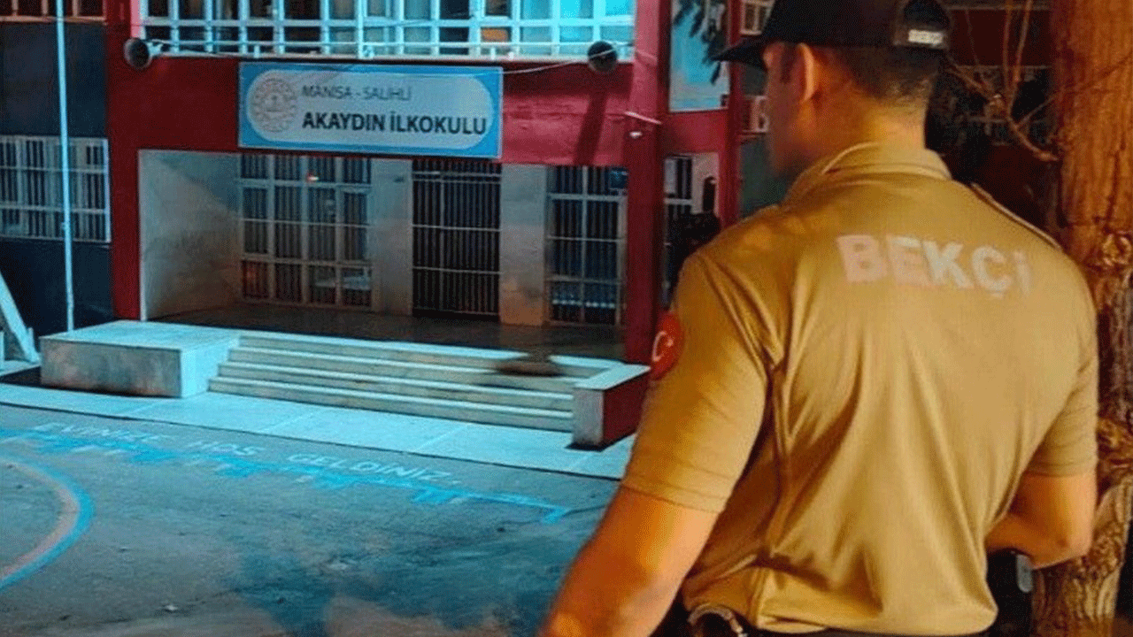 Salihli’de bekçiler okul çevresinde görev başında! Gece denetimleri sürüyor