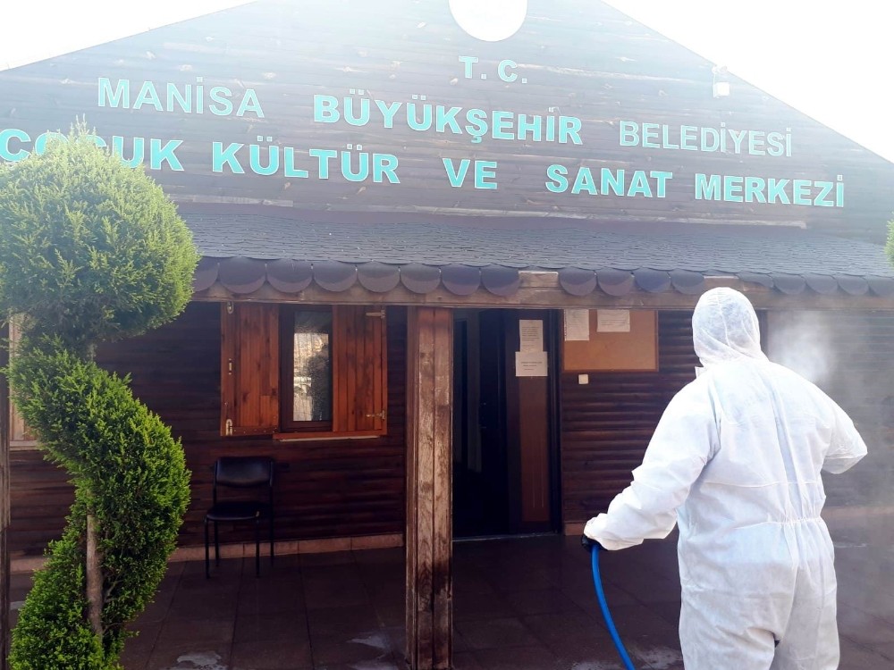 Salihli’de korona virüs önlemi 