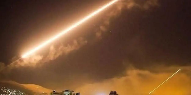 Şam'a hava saldırısı! Savunma sistemleri devreye girdi