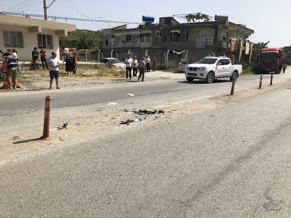 Samandağ’da trafik kazası: 2 yaralı 