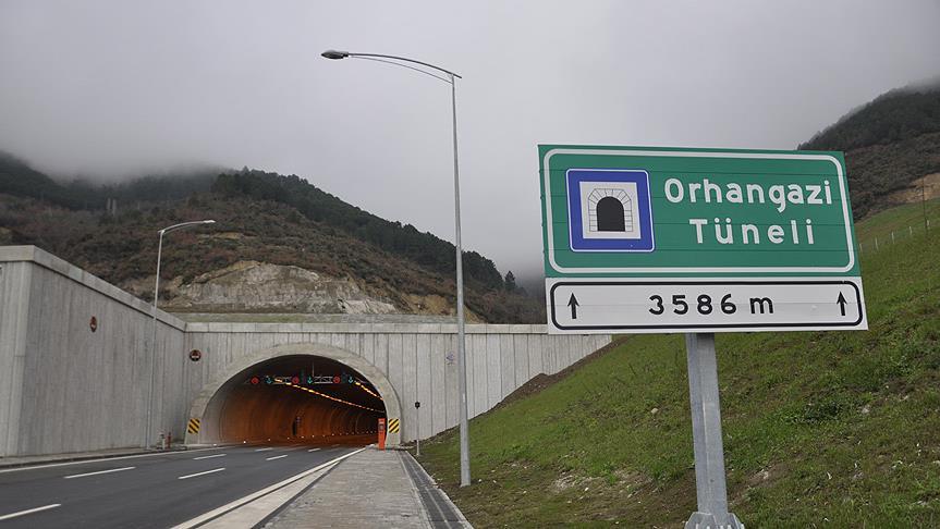 Samanlı Tüneli'ne 'Orhangazi' adı verildi