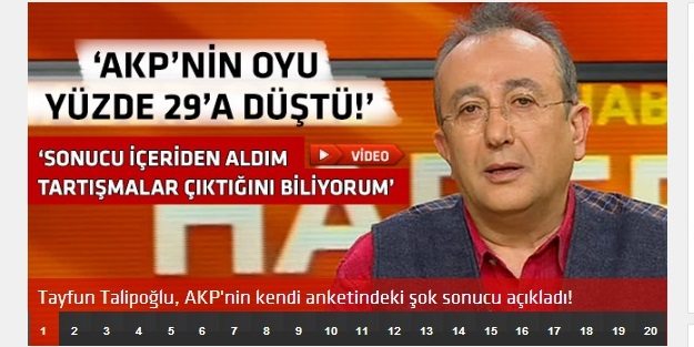 Bakın Samanyolu Haber AK Parti'nin oyunu kaç göstermişti!