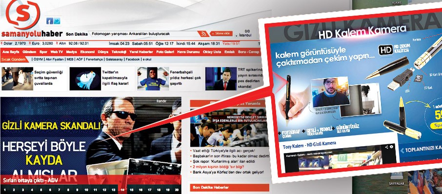 Samanyolu’nda casusluk reklamı