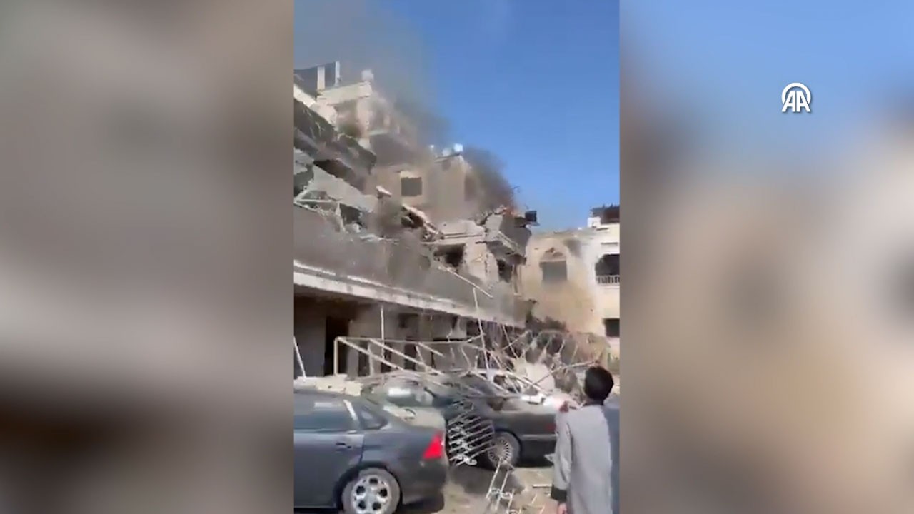 Şam’da büyük saldırı! Bölgeden ilk görüntüler geldi