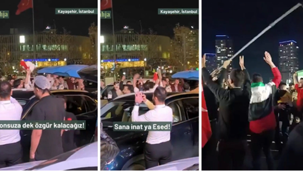 Şam’ın düşüşü Türkiye’deki Suriyelileri sevindirdi.. İstanbul sokaklarında zafer kutlaması!