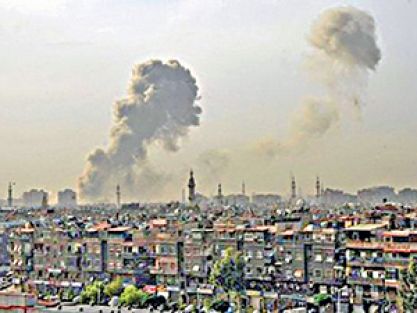 Şam’ın birçok semti ağır ateş altında