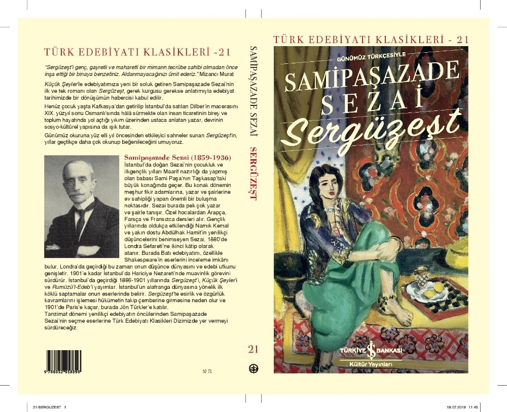 Samipaşazade Sezai’nin Sergüzeşt’i raflarda 