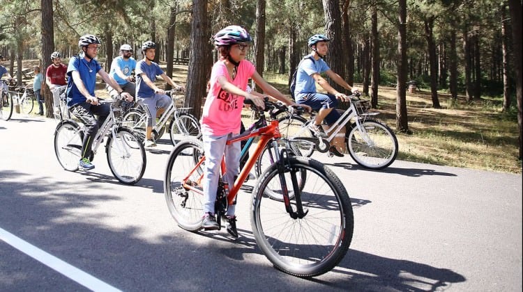 Şamlar Tabiat Parkı bisiklet parkuru açıldı