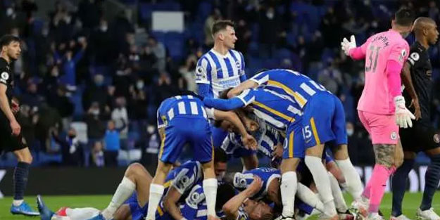 Şampiyon M.City, Brighton'a yenildi