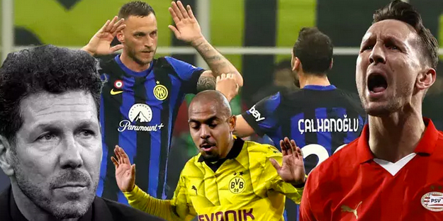 Şampiyonlar Ligi'nde müthiş gece: Hakan'lı Inter kazandı, Kupa hayranları çılgına dönecek: Luuk de Jong tarihe geçti:
