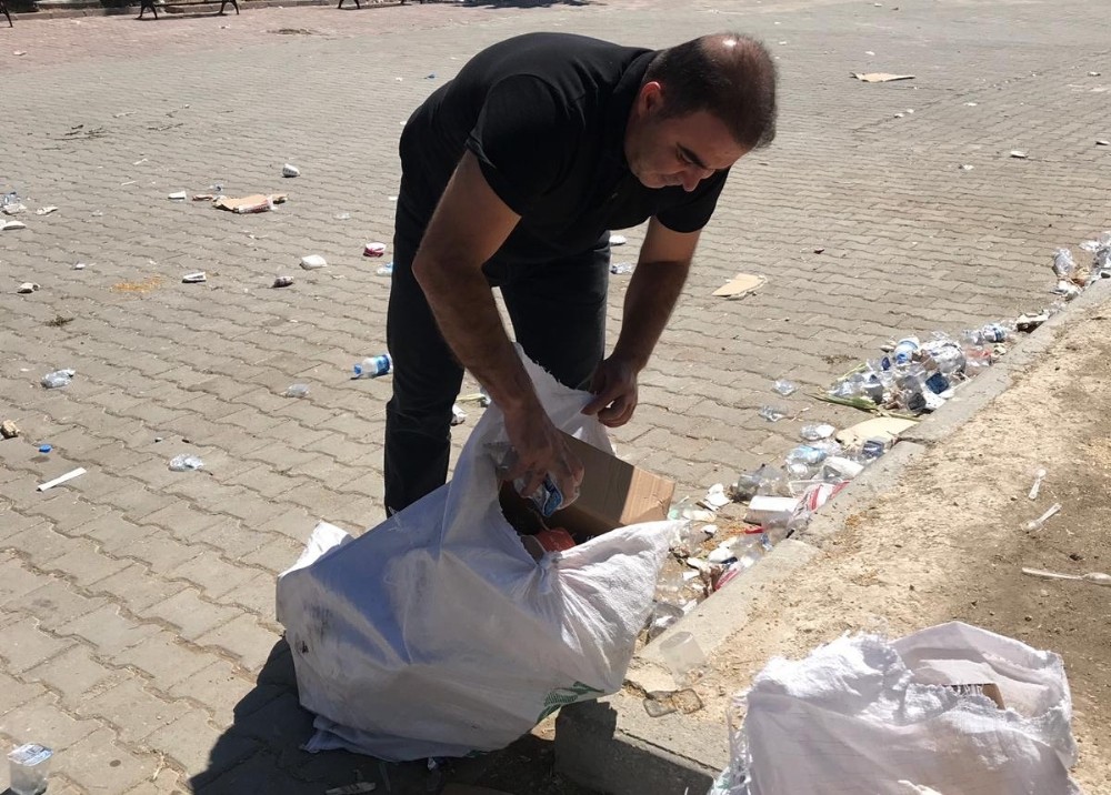 Samsat Belediye Başkanının çevre kirliliği tepkisi 
