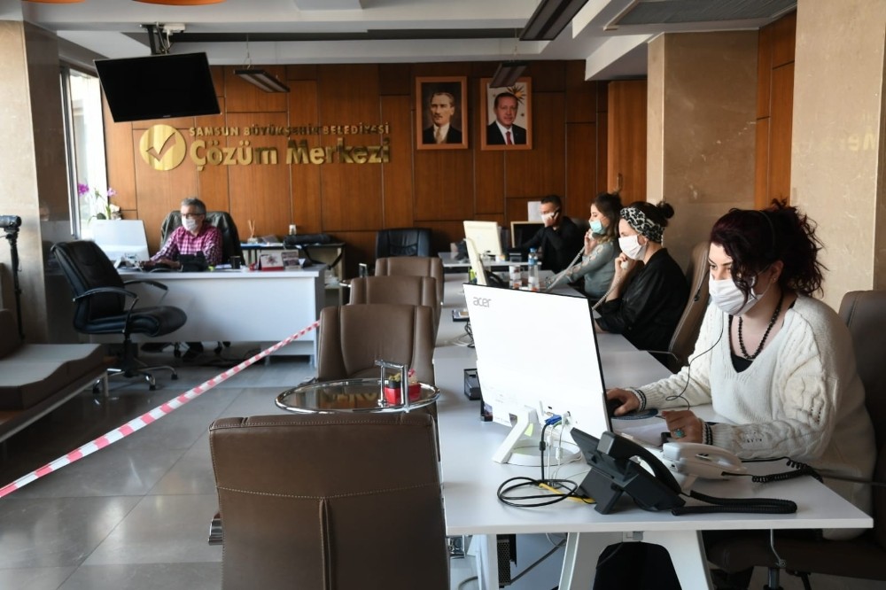 Samsun Büyükşehir Belediyesi ekipleri yasağı hissettirmedi 