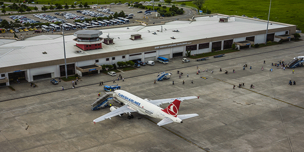 Samsun Çarşamba Havalimanını 8 ayda 841 bin 427 yolcu kullandı