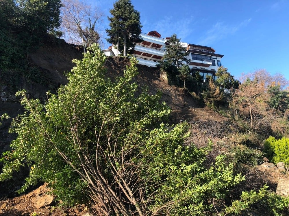Samsun-Ordu kara yolunda heyelan 