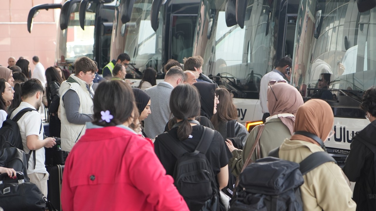 Samsun otogarında bayram yoğunluğu başladı