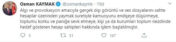 Samsun Valiliği’nden provokasyon ses kaydı uyarısı 