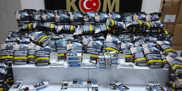 Samsun'da 7 bin 600 bandrolsüz makaron ele geçirildi