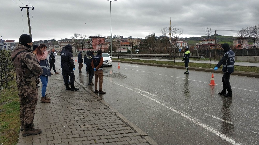 Samsun’da asayiş uygulaması 
