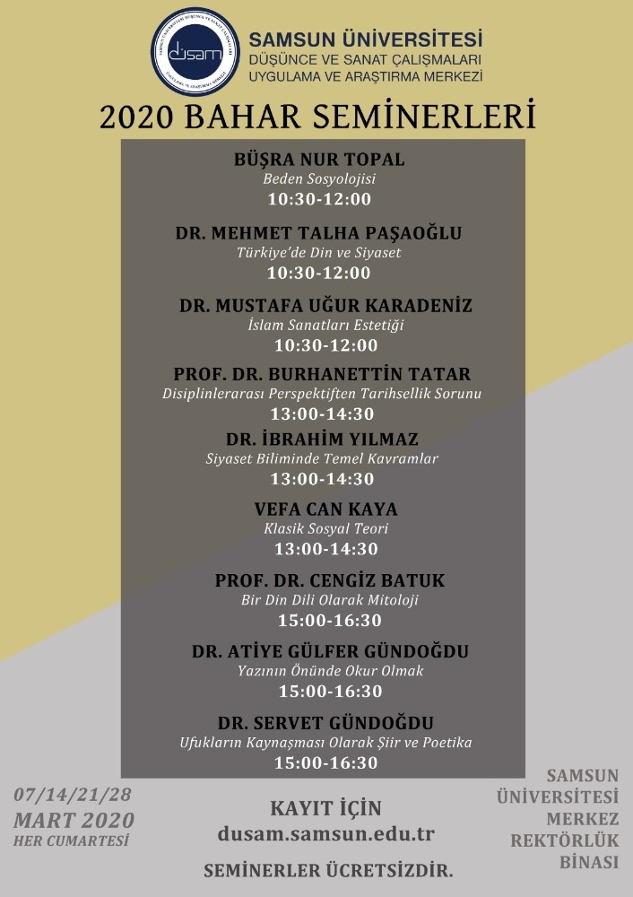 Samsun’da baharı DÜSAM karşılayacak 