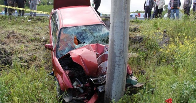 Samsun'da bebeğini hastaneye götürüp dönerken kazada öldü