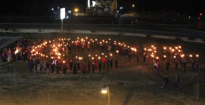 Samsun'da Çanakkale için 101 meşale