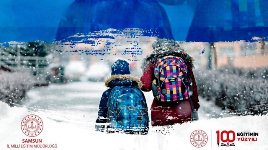 Samsun’da eğitime kar engeli