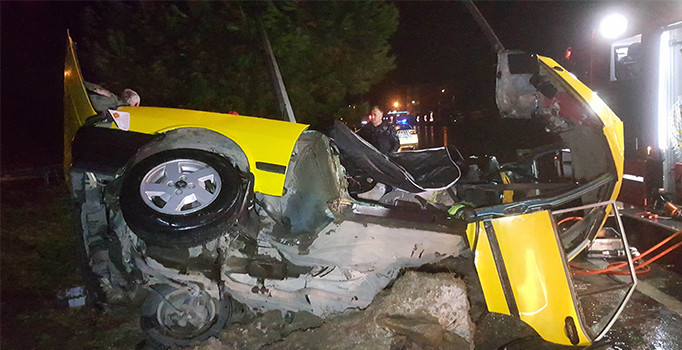 Samsun’da ehliyetsiz ve alkollü olan sürücü kaza yaptı: 1 ölü, 2 yaralı