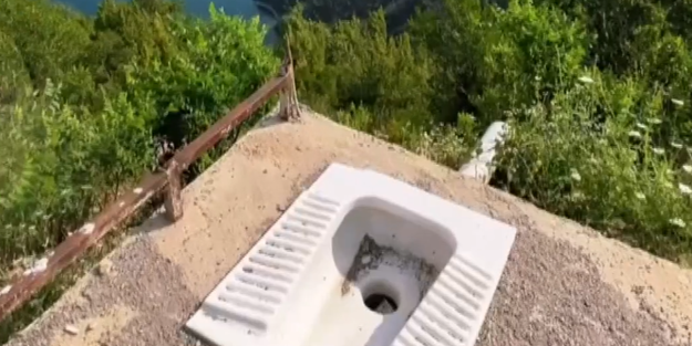 Samsun’da enteresan tuvalet