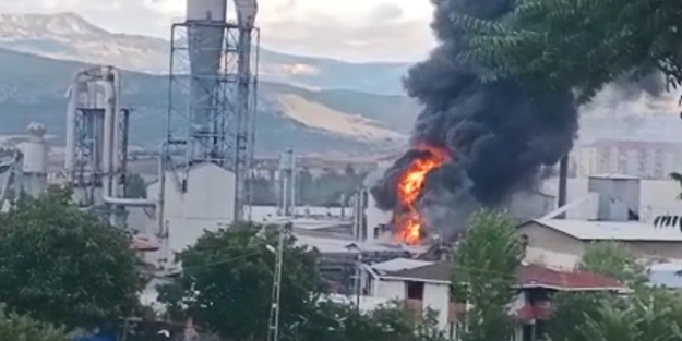 Samsun'da fabrika yangını!