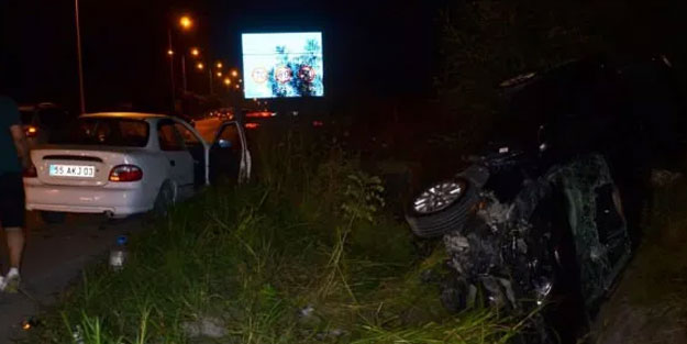 Samsun’da feci kaza: 4 yaralı