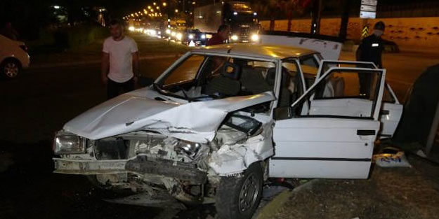 Samsun'da iki otomobil çarpıştı: 7 yaralı