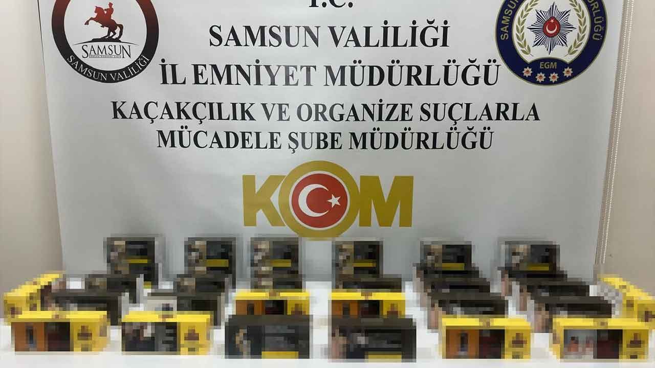 Samsun'da kaçakçılara polis darbesi! İlkadım'da binlerce doldurulmuş makaron ele geçirildi!
