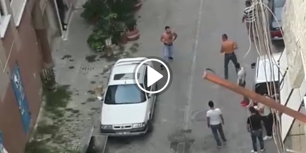 Samsun'da kafes dövüşü stili sokak kavgası