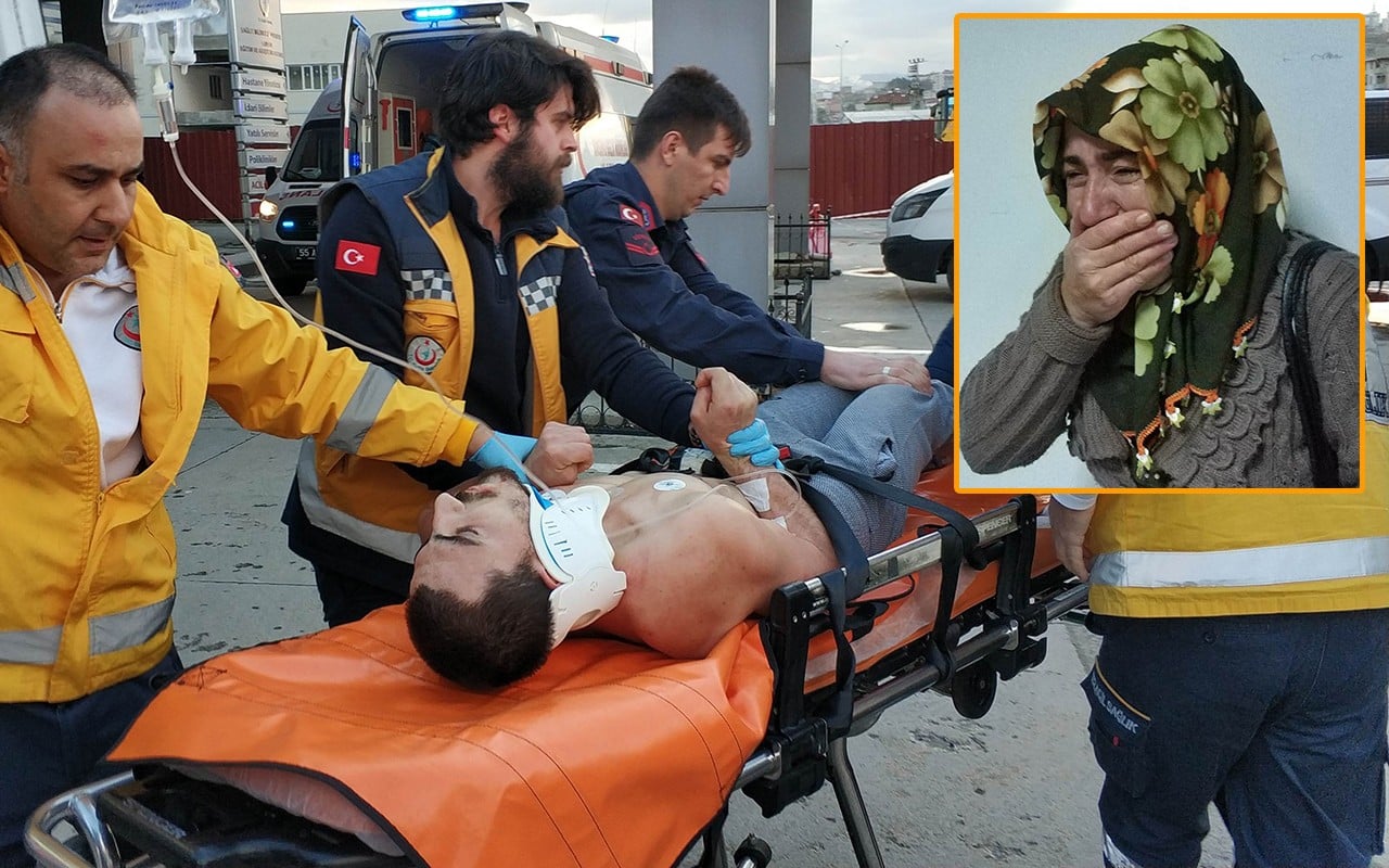 Samsun'da kendini asan genci ölümden annesi kurtardı