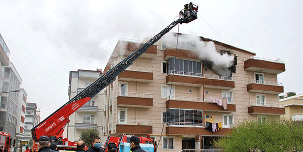 Samsun’da korkutan yangın