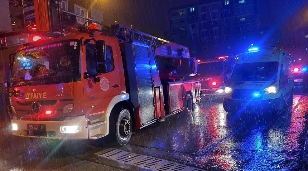 Samsun'da korkutan yangın!