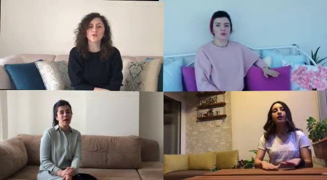 Samsun’da öğretmen ve öğrencilerden klipli ’Evde Kal’ mesajı 