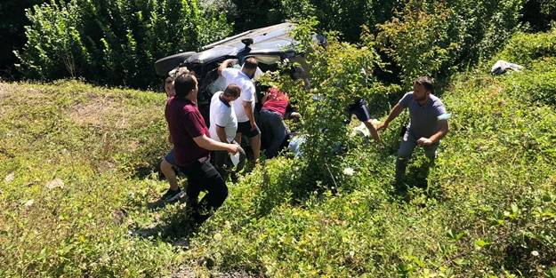 Samsun'da otomobil kazası: 1 ölü, 1 yaralı