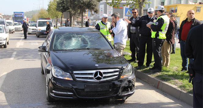 Samsun'da otomobilin çarptığı yaya ölümden döndü
