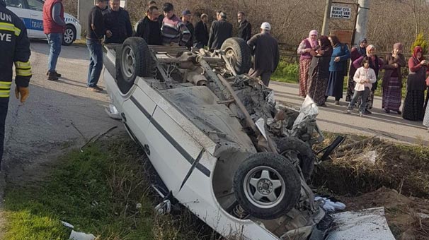 Samsun'da trafik kazası: 1 ölü, 3 yaralı
