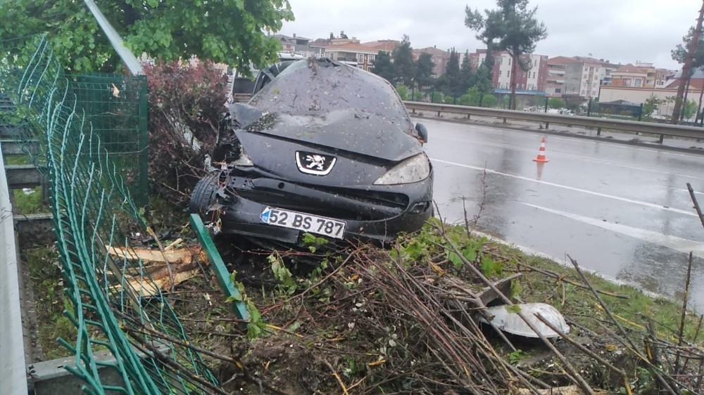 Samsun’da trafik kazası: 2 yaralı 