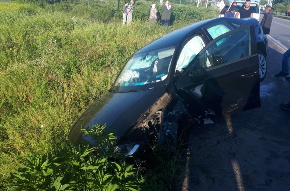 Samsun’da trafik kazası: 2 yaralı 