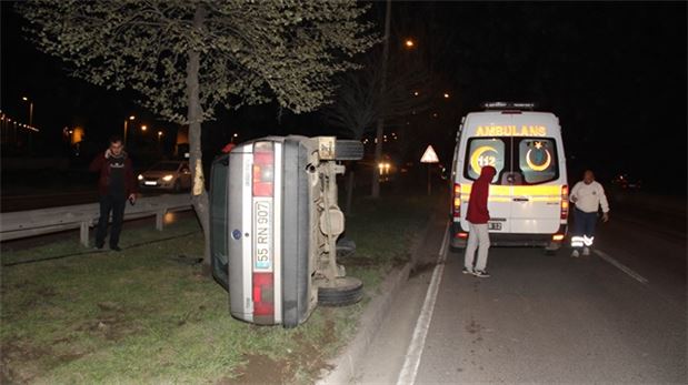 Samsun’da trafik kazası: 3 yaralı