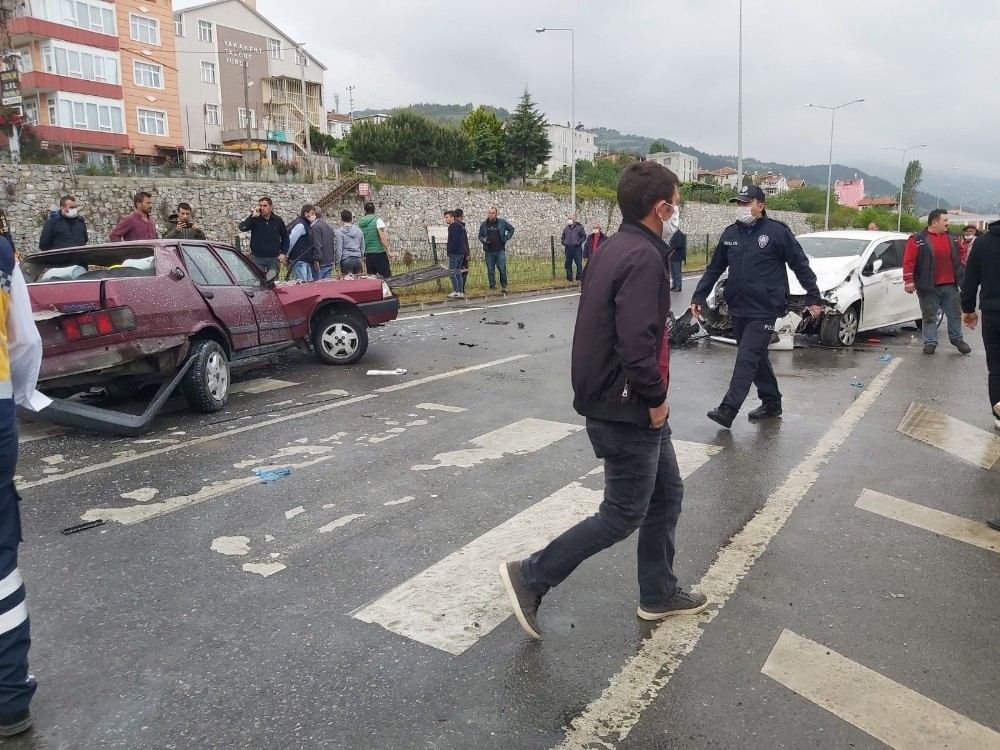 Samsun’da trafik kazası: 5 yaralı 